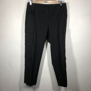 St. John Black cargo pants size 8